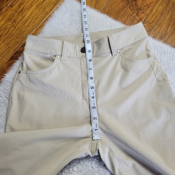 Lululemon City Sleek Slim-Fit 5 Pocket High-Rise Pant Women's 4 Tan 7/8 Golf - Picture 6 of 7
